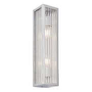 Endon Lighting - 96220 - Endon Lighting 96220 Newham Bathroom Wall Light Chrome plate & clear ribbed glass Dimmable