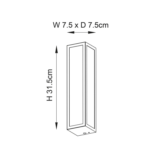 Endon Lighting - 96220 - Endon Lighting 96220 Newham Bathroom Wall Light Chrome plate & clear ribbed glass Dimmable