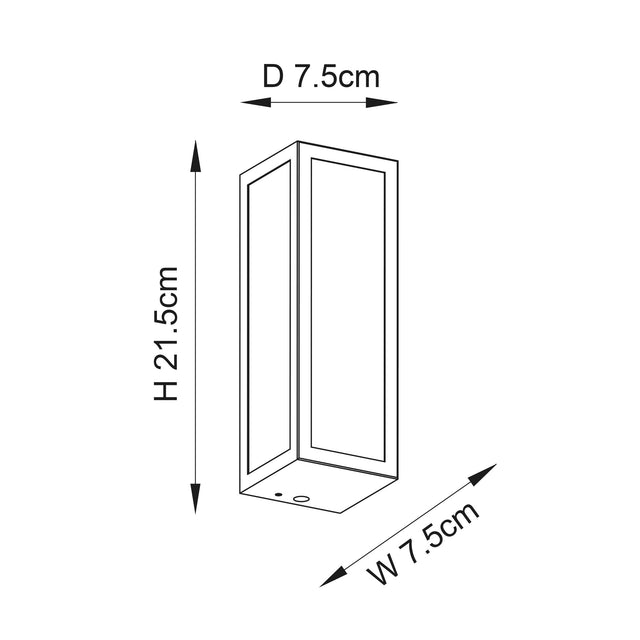 Endon Lighting - 96221 - Endon Lighting 96221 Newham Bathroom Wall Light Chrome plate & clear ribbed glass Dimmable