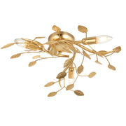 Endon Lighting - 96831 - Endon Lighting 96831 Linette 3lt Flush Indoor light fitting Gold leaf