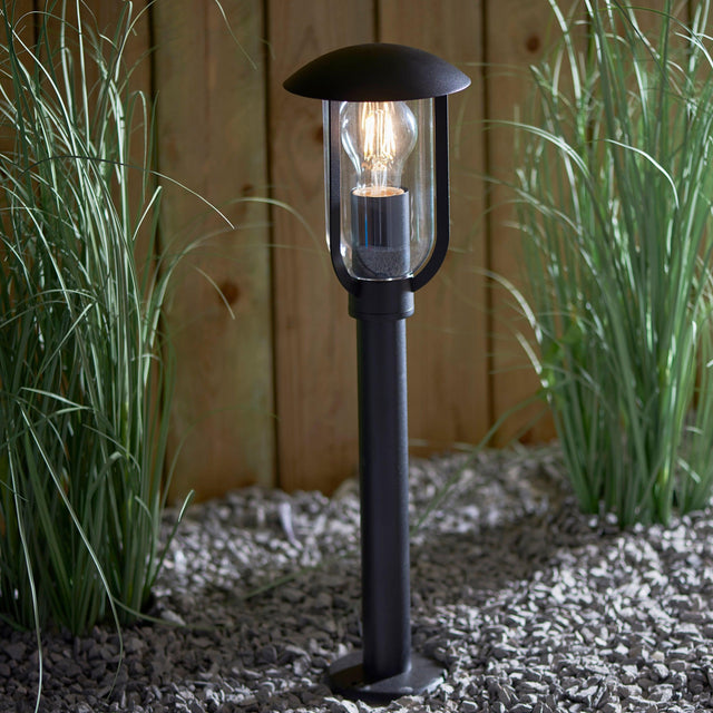 Endon Lighting - 96923 - Endon Lighting 96923 Quinn Outdoor Floor Lamps Textured black & clear pc Dimmable