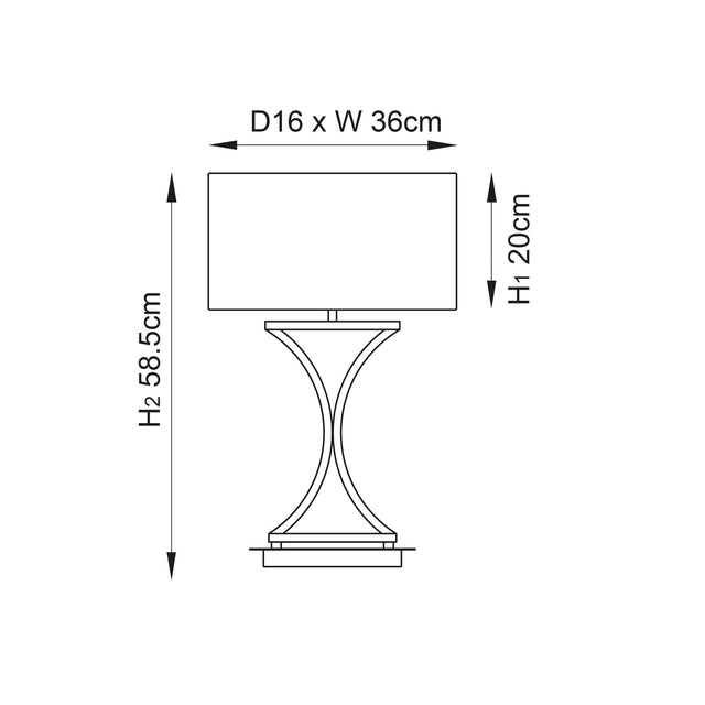 Endon Lighting - 96930-TLCH - Table Lamps