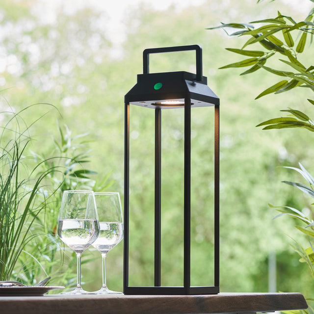 Endon Lighting - 96932 - Endon Lighting 96932 Linterna Outdoor Table Lamps Textured black Dimmable