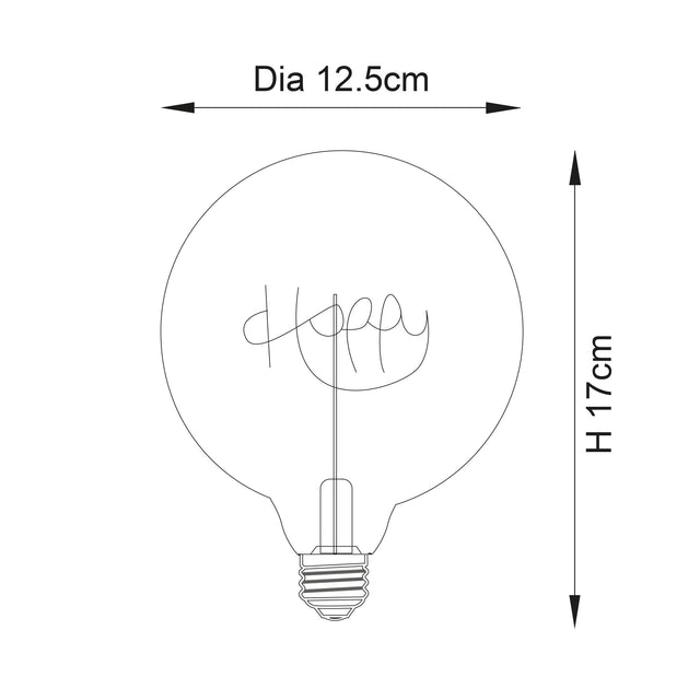 Endon Lighting - 97399 - Endon Lighting 97399 Happy Un-Zoned Accessories Amber lustre glass Non-dimmable