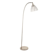 Endon Lighting - 97591 - Endon Lighting 97591 Hansen 1lt Floor Indoor light fitting Bright nickel plate & clear glass