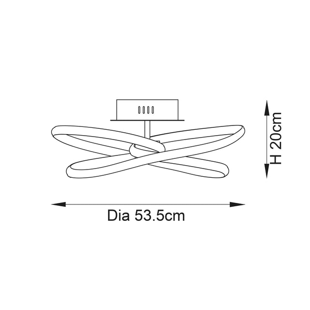 Endon Lighting - 97633 - Semi Flush Light