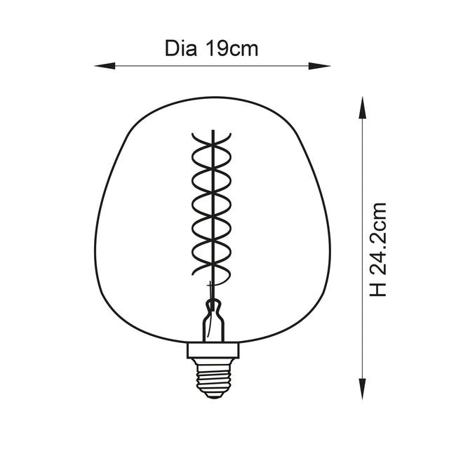 Endon Lighting - 98083 - Endon Lighting 98083 Helix Un-Zoned Accessories Smoked glass Non-dimmable