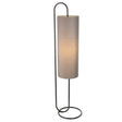 Endon Lighting - 98091 - Endon Lighting 98091 Klip 1lt Floor Indoor light fitting Matt black & grey fabric