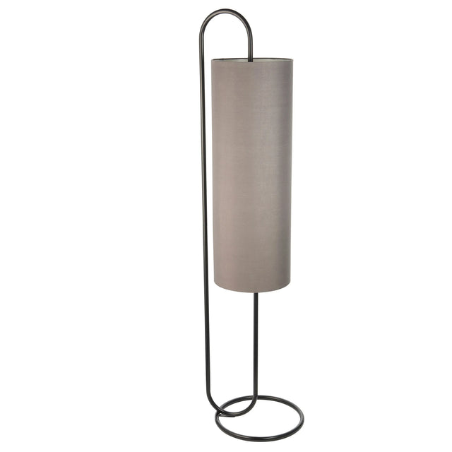 Endon Lighting - 98091 - Endon Lighting 98091 Klip 1lt Floor Indoor light fitting Matt black & grey fabric