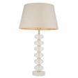 Endon Lighting - 98349 - Endon Lighting 98349 Annabelle & Cici Indoor Table Lamps Frosted crystal & grey linen mix fabric Non-dimmable