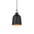 Endon Lighting - 98424 - Endon Lighting 98424 Lazenby Indoor Pendant Light Matt black & aged pewter paint Dimmable