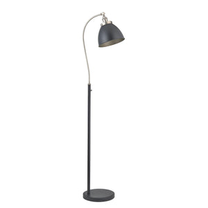 Endon Lighting - 98753 - Endon Lighting 98753 Franklin Indoor Floor Lamps Aged pewter plate & matt black paint Non-dimmable