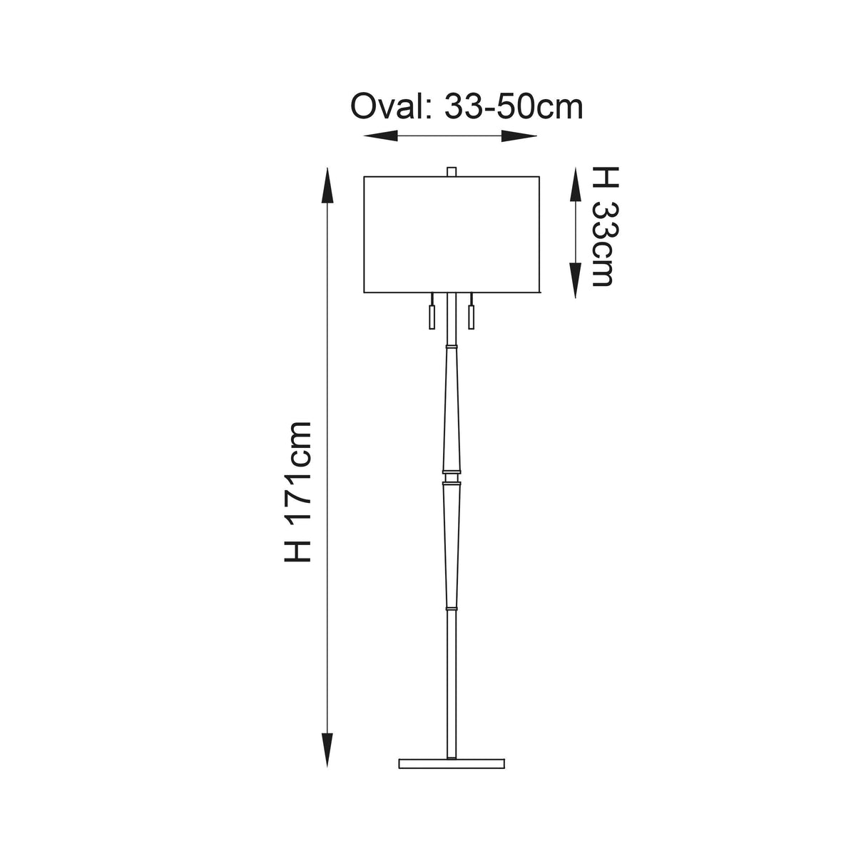 Endon Lighting - ALTESSE-FLNI - Endon Lighting ALTESSE-FLNI Altesse Indoor Floor Lamps Natural wood & oatmeal fabric Non-dimmable