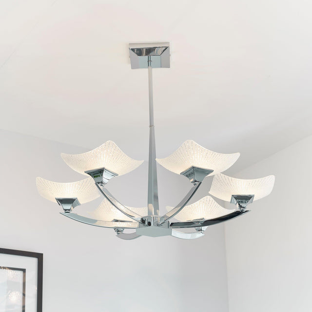 Endon Lighting - AYRES-6CH - Semi flush Light