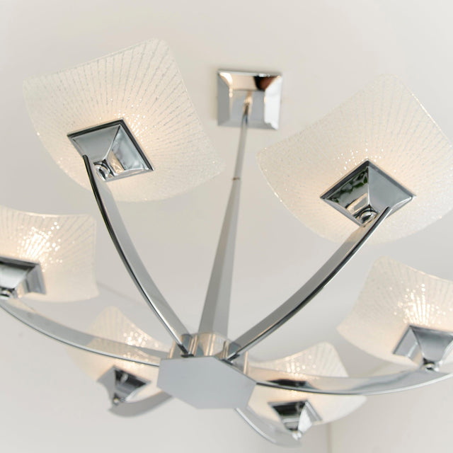 Endon Lighting - AYRES-6CH - Semi flush Light