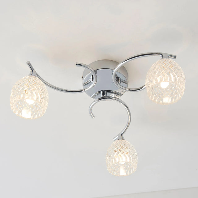 Endon Lighting - BOYER-3CH - Semi flush Light