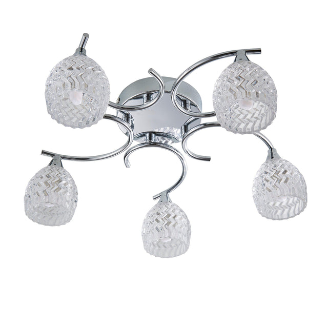 Endon Lighting - BOYER-5CH - Semi flush Light