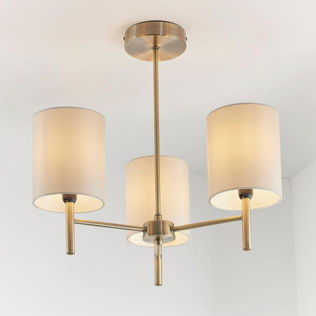 Endon Lighting - BRIO-3AB - Semi flush Light