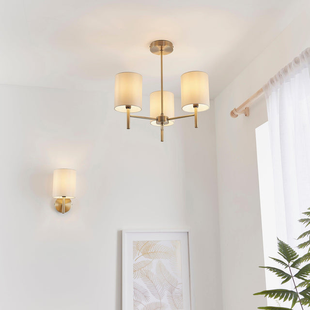 Endon Lighting - BRIO-3AB - Semi flush Light