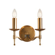 Endon Lighting - CA1W2B - Endon Interiors 1900 Range CA1W2B Indoor Wall Light 2 x 6W LED E14 Dimmable