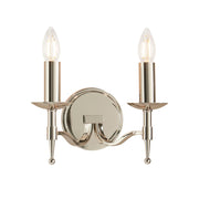 Endon Lighting - CA1W2N - Endon Interiors 1900 Range CA1W2N Indoor Wall Light 2 x 6W LED E14 Dimmable