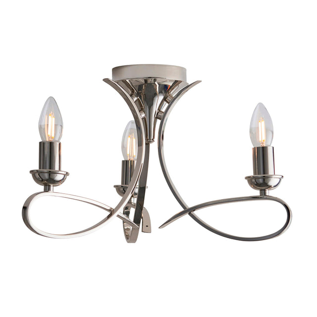 Endon Lighting - CA7P3N - Semi Flush Light