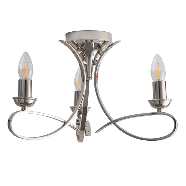 Endon Lighting - CA7P3N - Semi Flush Light