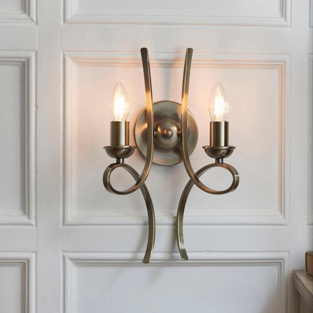 Endon Lighting - CA7W2BB - Wall Lights