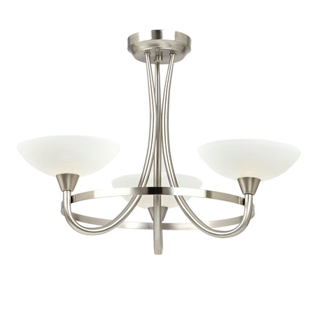 Endon Lighting - CAGNEY-3SC - Semi flush Light