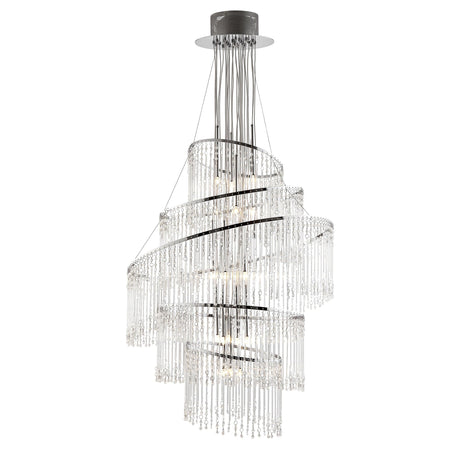 Endon Lighting - CAMILLE-24CH - Endon Lighting CAMILLE-24CH Camille Indoor Pendant Light Chrome plate & clear glass Non-dimmable