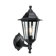 Endon Lighting - EL-40045 - Endon Lighting EL-40045 Bayswater Outdoor Wall Light Black polypropylene & clear glass Dimmable