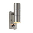 Endon Lighting - EL-40062 - Endon Lighting EL-40062 Canon Outdoor Wall Light Polished stainless steel & clear glass Non-dimmable