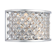 Endon Lighting - HUDSON-2WBCH - Endon Lighting HUDSON-2WBCH Hudson Indoor Wall Light Chrome plate & clear crystal Dimmable