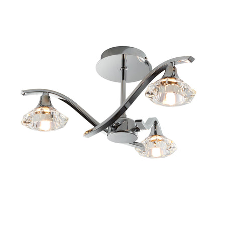 Endon Lighting - LANGELLA-3CH - Semi flush Light