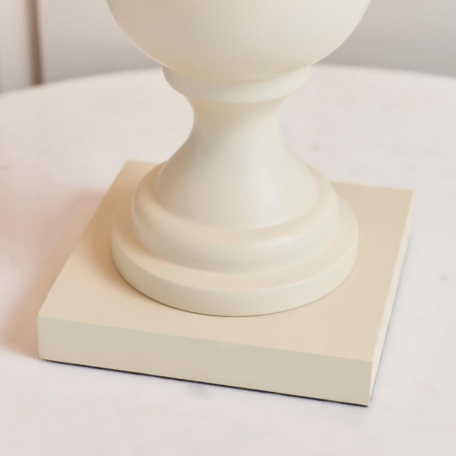 Endon Lighting - MARSHAM-TLIV - Endon Lighting MARSHAM-TLIV Marsham Indoor Table Lamps Ivory painted wood & ivory fabric Non-dimmable