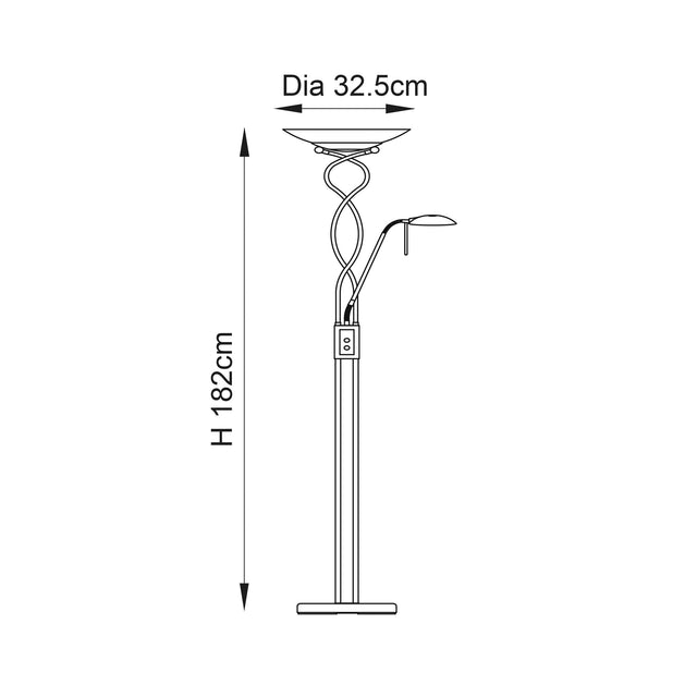 Endon Lighting - MONACO-AN - Floor Lamps