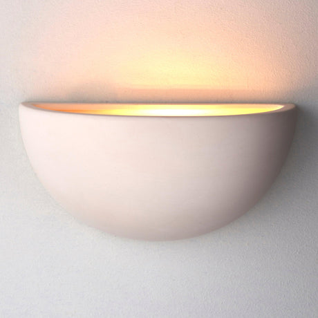 Endon Lighting - UG-WB-A - Endon Lighting UG-WB-A Pride Indoor Wall Light Unglazed ceramic Dimmable