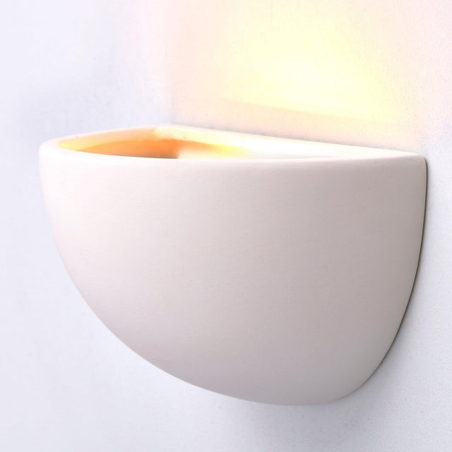 Endon Lighting - UG-WB-A - Endon Lighting UG-WB-A Pride Indoor Wall Light Unglazed ceramic Dimmable