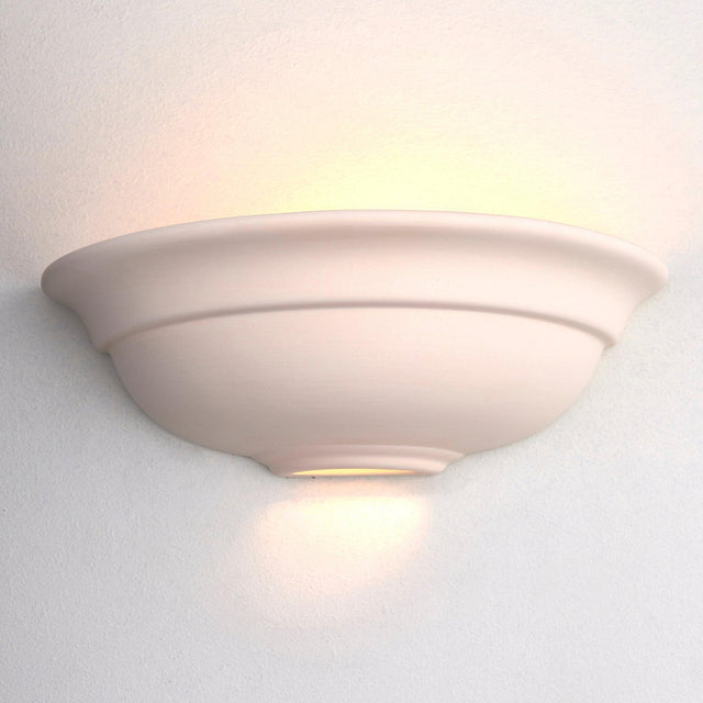 Endon Lighting - UG-WB-G - Endon Lighting UG-WB-G Hillside Indoor Wall Light Unglazed ceramic Dimmable