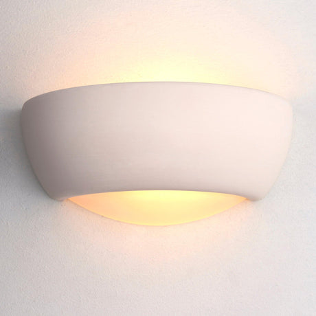 Endon Lighting - UG-WB-X - Endon Lighting UG-WB-X Eton Indoor Wall Light Unglazed ceramic Dimmable