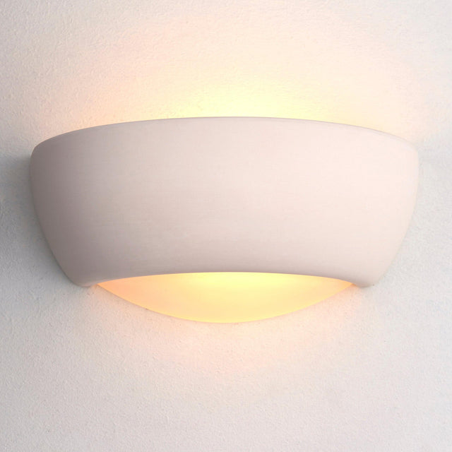 Endon Lighting - UG-WB-X - Endon Lighting UG-WB-X Eton Indoor Wall Light Unglazed ceramic Dimmable