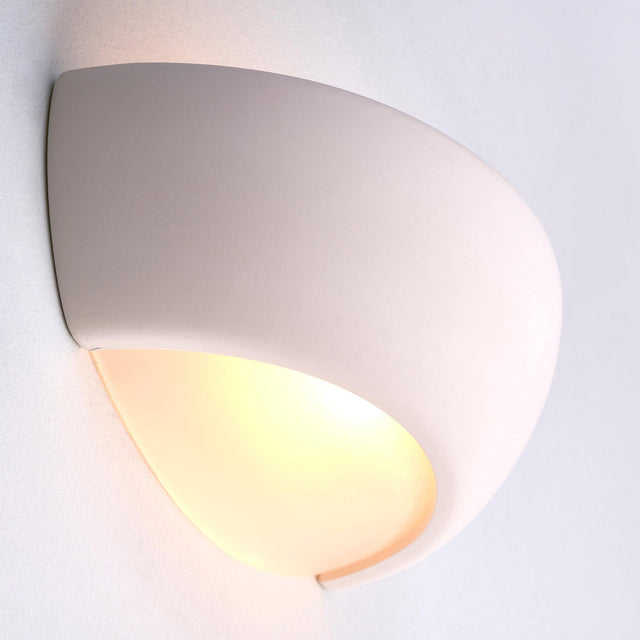 Endon Lighting - UG-WB-X - Endon Lighting UG-WB-X Eton Indoor Wall Light Unglazed ceramic Dimmable