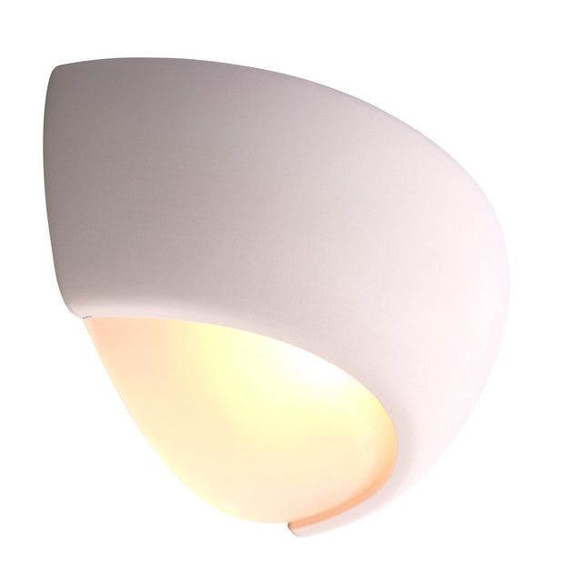 Endon Lighting - UG-WB-X - Endon Lighting UG-WB-X Eton Indoor Wall Light Unglazed ceramic Dimmable