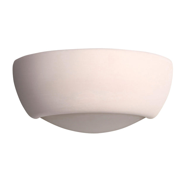 Endon Lighting - UG-WB-X - Endon Lighting UG-WB-X Eton Indoor Wall Light Unglazed ceramic Dimmable