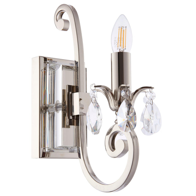 Endon Lighting - UL1W1N - Endon Interiors 1900 Range UL1W1N Indoor Wall Light 6W LED E14 Dimmable