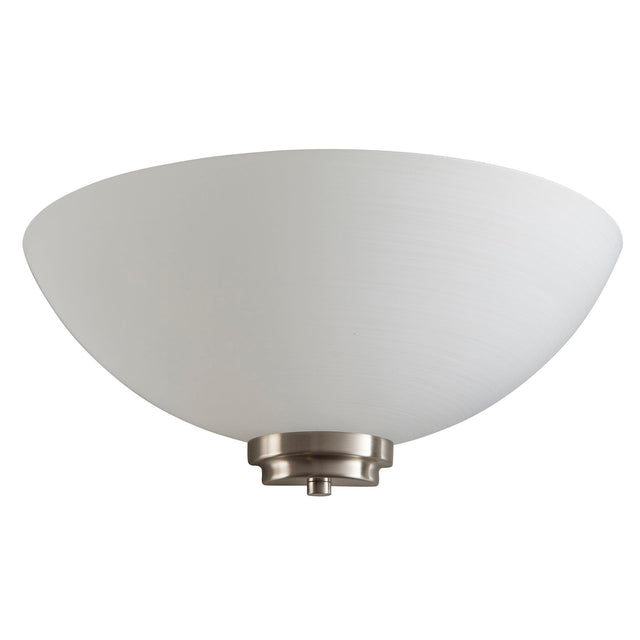 Endon Lighting - WELLES-1WBSC - Endon Lighting WELLES-1WBSC Welles Indoor Wall Light Satin chrome plate & white glass Dimmable