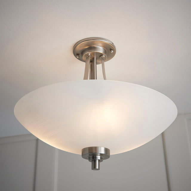 Endon Lighting - WELLES-3SC - Flush Light