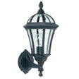 Endon Lighting - YG-3500 - Endon Lighting YG-3500 Drayton Outdoor Wall Light Textured black & clear glass Dimmable