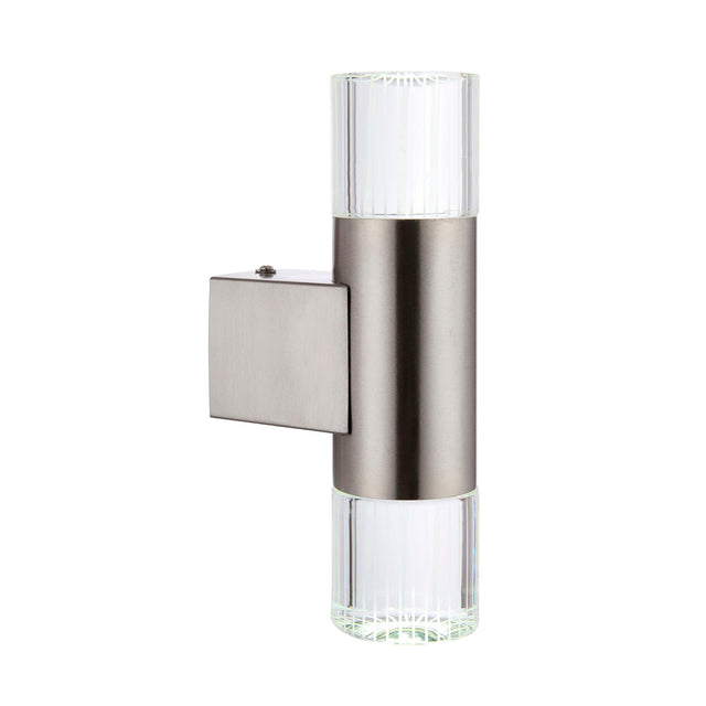 Endon Lighting - YG-7501 - Endon Lighting YG-7501 Grant Outdoor Wall Light Polished stainless steel & clear crystal Non-dimmable