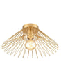 Franklite - CF5815 - Franklite CF5815 Ceiling Flush Thatch Flush Fitting Gold